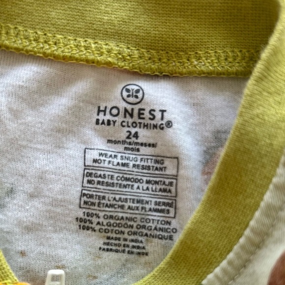 The Honest Company Baby Organic Cotton Sleep and Play pajamas. Size 24 months. - Picture 10 of 11